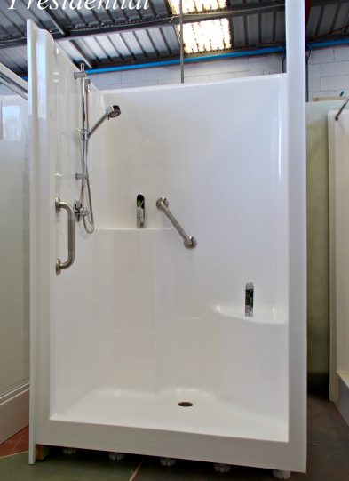 Fiberglass Shower Cubicles Australia Glass Designs   Presidential With Raised Base 19 393x541 